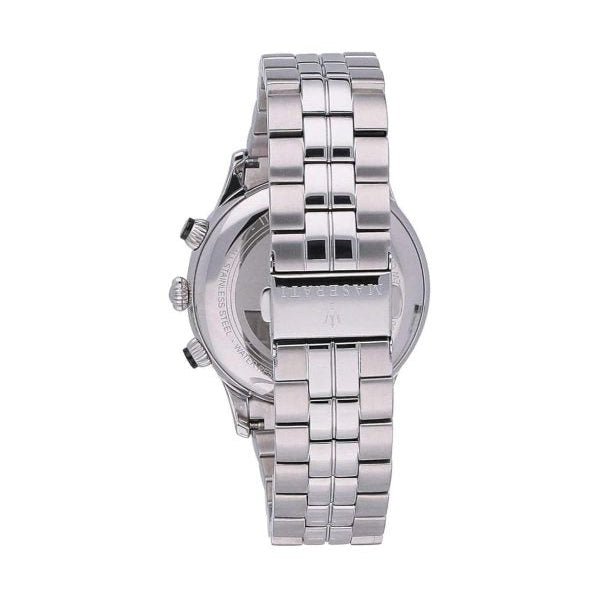 Maserati Ricordo R8873633001 42mm Men’s Chronograph Watch – Blue Sunray Dial & Silver-Tone Link Bracelet