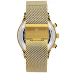 Maserati Ricordo R8873633003 42mm Men’s Chronograph Watch – Black Sunray Dial & Gold Stainless Steel Mesh Strap