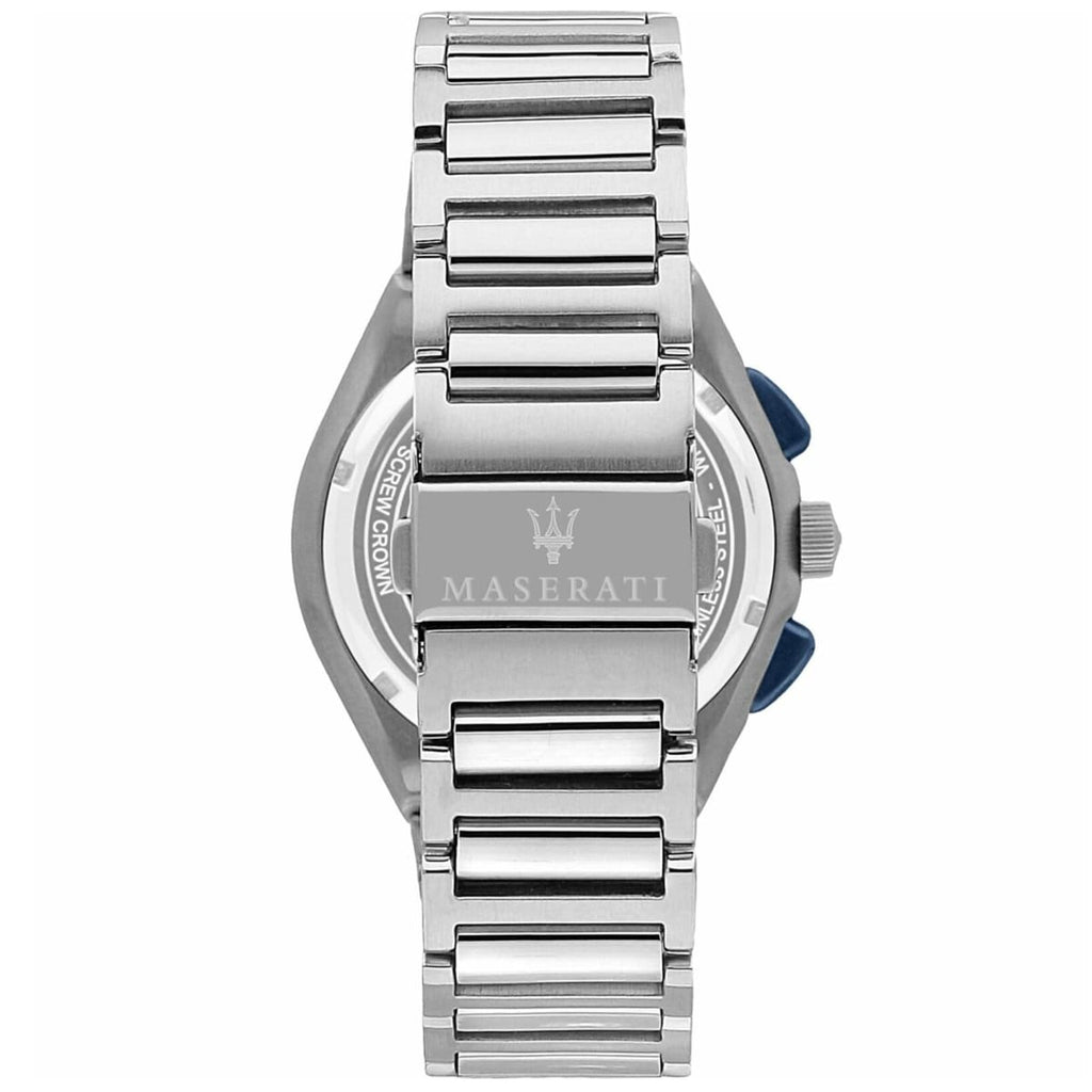 Maserati Triconic R8873639001 45mm Men’s Chronograph Watch – Blue Dial & Link Bracelet