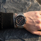 Maserati Triconic R8873639002 45mm Men’s Chronograph Watch – Black Dial & Silver-Tone Link Bracelet