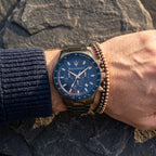 Maserati Sfida R8873640001 44mm Men’s Chronograph Watch – Blue Sunray Dial & Gunmetal Gray Link Bracelet