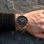 Maserati Sfida R8873640009 44mm Men’s Chronograph Watch – Black Dial & Two-Tone Link Bracelet