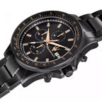 Maserati Sfida R8873640011 44mm Men’s Chronograph Watch – Black Sunray Dial & All-Black Link Bracelet