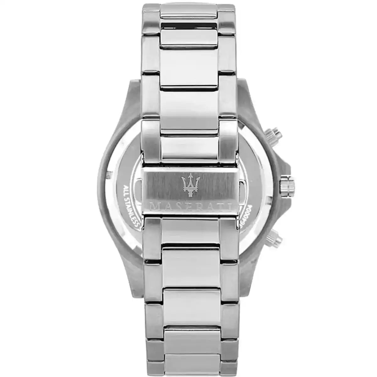 Maserati Sfida R8873640015 44mm Men’s Chronograph Watch – Black Dial & Silver-Tone Link Bracelet