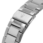 Maserati Sfida R8873640015 44mm Men’s Chronograph Watch – Black Dial & Silver-Tone Link Bracelet