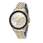Maserati Sfida R8873640024 44mm Men’s Chronograph Watch – Silver Dial & Distinguished Jubilee Link Bracelet