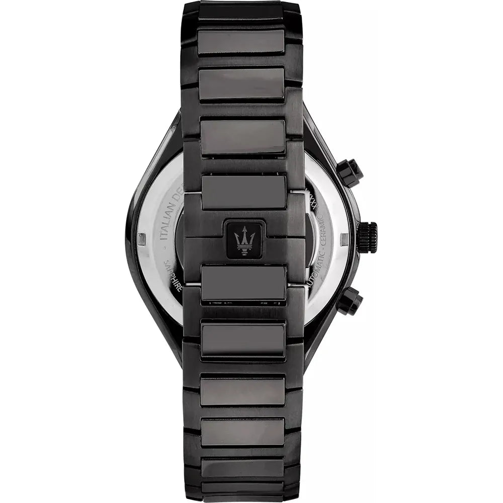 Maserati Stile R8873642012 45mm Men’s Chronograph Watch – Blue Skeleton Dial & Link Bracelet