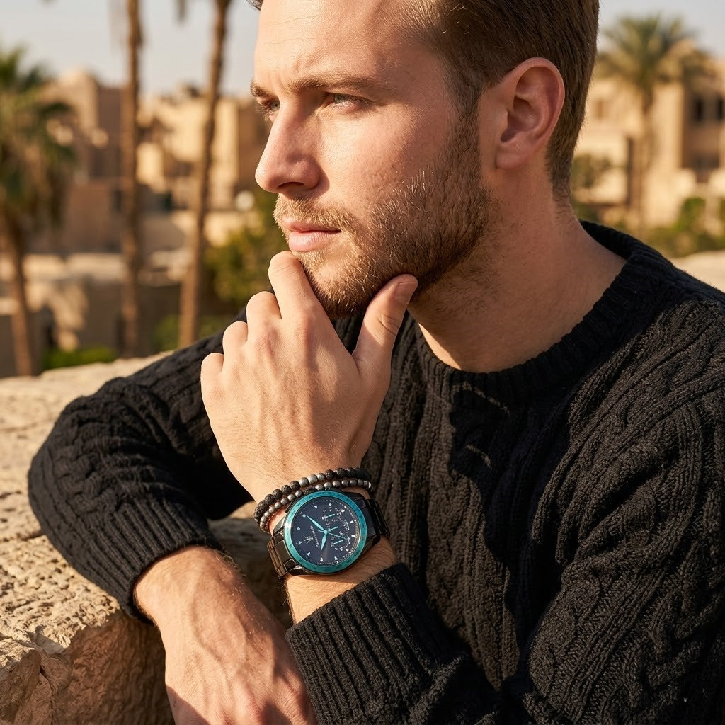 Maserati Traguardo Aqua Edition R8873644002 45mm Men’s Chronograph Watch – Black Dial & Black Link Bracelet