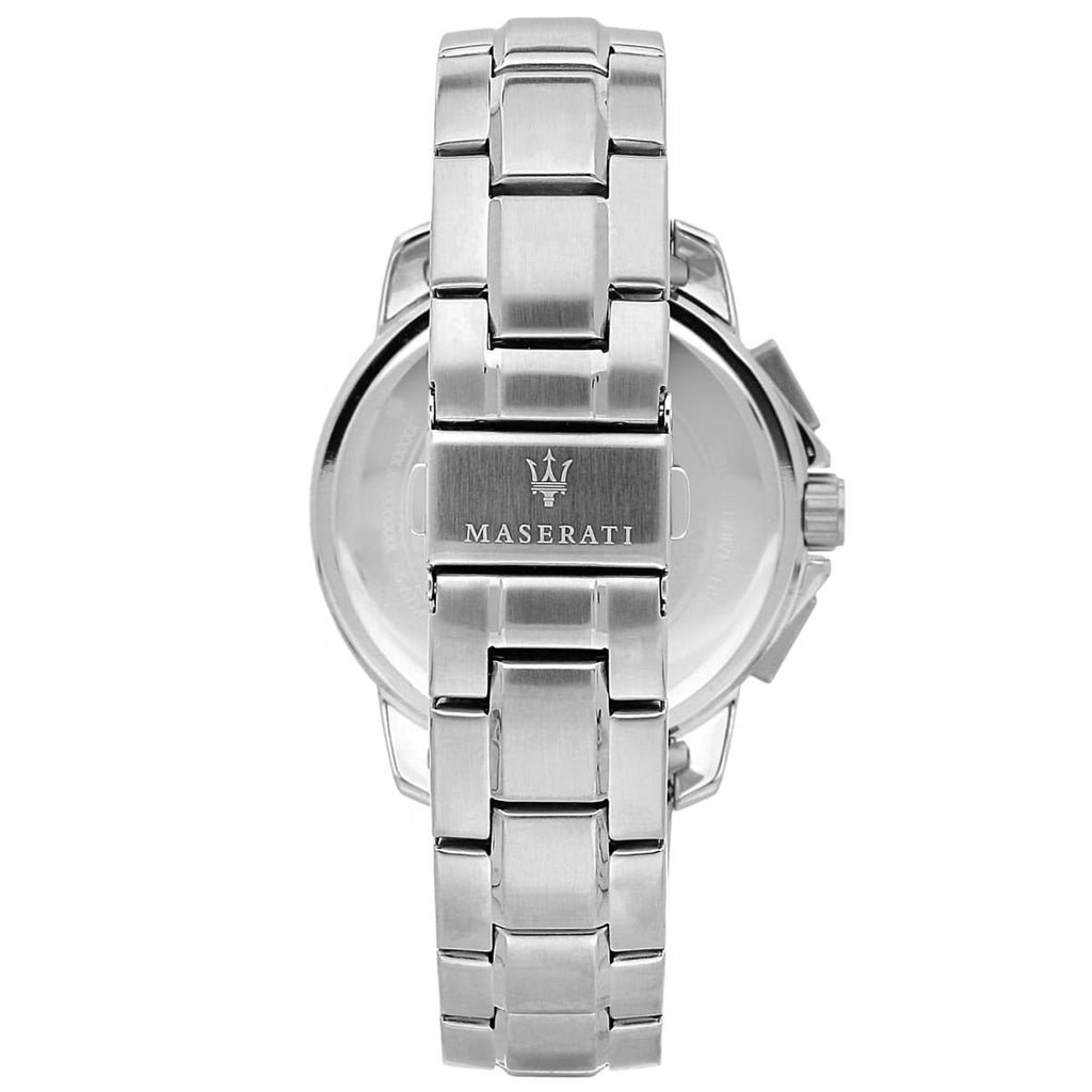 Maserati Successo Solar R8873645004 44mm Men’s Solar Watch – Blue Dial & Silver Link Bracelet