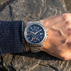Maserati Successo Solar R8873645004 44mm Men’s Solar Watch – Blue Dial & Silver Link Bracelet