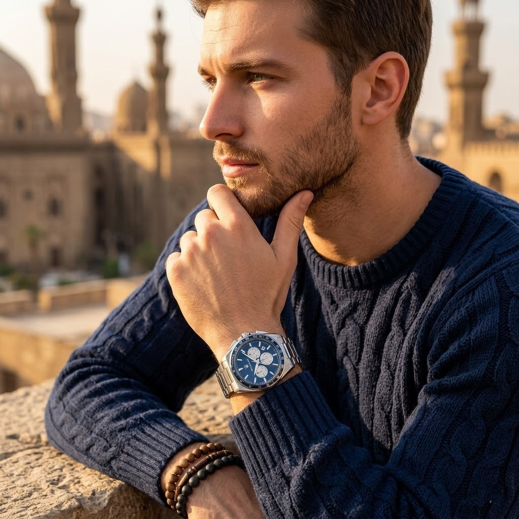 Maserati Velocita R8873652005 45mm Men’s Chronograph Watch – Blue Sunray Dial & Silver-Tone Link Bracelet