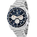 Maserati Velocita R8873652005 45mm Men’s Chronograph Watch – Blue Sunray Dial & Silver-Tone Link Bracelet