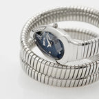 Just Cavalli Signature Snake JC1L224M0025 22mm Women's Quartz Watch – Blue with Silver Stainless Steel Bracelet