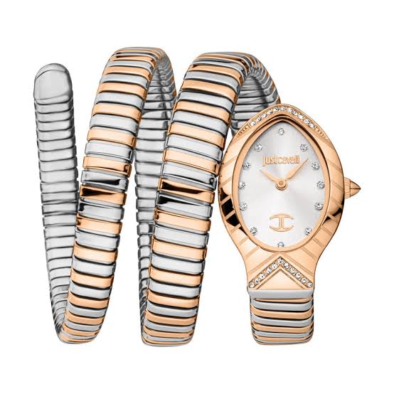 Just Cavalli Signature JC1L248M0075 Women's Quartz Watch – Signature with Silver Stainless Steel Bracelet