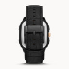 Fossil Inscription BQ2572 42mm Men’s Automatic Watch – Rose Gold-tone Skeleton Dial & Black Genuine Leather Strap
