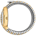 Just Cavalli Signature Snake JC1L232M0055 22mm Women's Quartz Watch – Silver with Silver & Gold Stainless Steel Bracelet