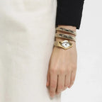 Just Cavalli Signature Snake JC1L230M0045 22mm Women's Quartz Watch – Silver with Silver & Gold Stainless Steel Bracelet