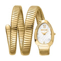 Just Cavalli Signature JC1L224M0035 22mm Women's Quartz Watch – Silver with Gold Stainless Steel Bracelet