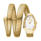 Just Cavalli Signature JC1L224M0035 22mm Women's Quartz Watch – Silver with Gold Stainless Steel Bracelet