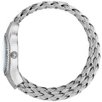 Just Cavalli Signature Snake JC1L305M0015 23mm Women's Quartz Watch – Blue with Silver Stainless Steel Bracelet