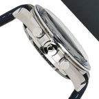 Omega Speedmaster “Silver Snoopy Award” 50th Anniversary Master Quality Watch – White Dial & Navy Leather Strap