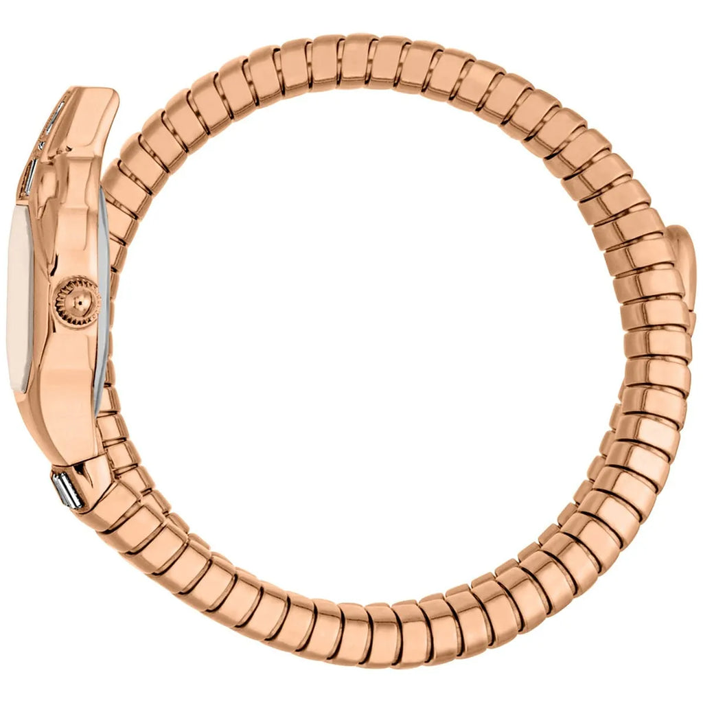 Just Cavalli Signature Snake JC1L326M0045 20mm Women's Quartz Watch – Rose Gold with Rose Gold Stainless Steel Bracelet