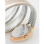 Just Cavalli Signature JC1L228M0085 23mm Women's Quartz Watch – White with Silver & Copper Stainless Steel Bracelet