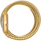 Just Cavalli Signature Snake JC1L228M0035 22mm Women's Quartz Watch – Silver with Gold Stainless Steel Bracelet