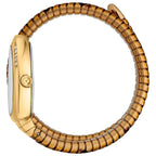 Just Cavalli Signature Snake JC1L251M0025 22mm Women's Quartz Watch – Silver with Gold Stainless Steel Bracelet
