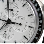 Omega Speedmaster “Silver Snoopy Award” Master Quality Watch – White Dial & Black Leather Strap
