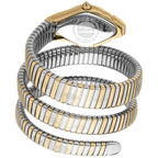 Just Cavalli Signature Snake JC1L230M0045 22mm Women's Quartz Watch – Silver with Silver & Gold Stainless Steel Bracelet