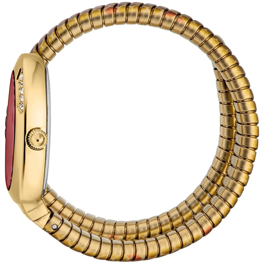 Just Cavalli Signature Snake JC1L251M0045 22mm Women's Quartz Watch – Red with Multicolored Stainless Steel Bracelet