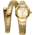 Just Cavalli Signature Snake JC1L326M0025 20mm Women's Quartz Watch – Gold with Gold Stainless Steel Bracelet