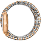 Just Cavalli Signature JC1L228M0085 23mm Women's Quartz Watch – White with Silver & Copper Stainless Steel Bracelet