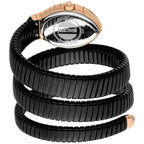 Just Cavalli Signature Snake JC1L248M0085 23mm Women's Quartz Watch – Black with Black Stainless Steel Bracelet