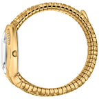 Just Cavalli Signature Snake JC1L226M0025 22mm Women's Quartz Watch – Silver with Gold Stainless Steel Bracelet