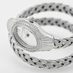 Just Cavalli Signature Snake JC1L305M0015 23mm Women's Quartz Watch – Blue with Silver Stainless Steel Bracelet