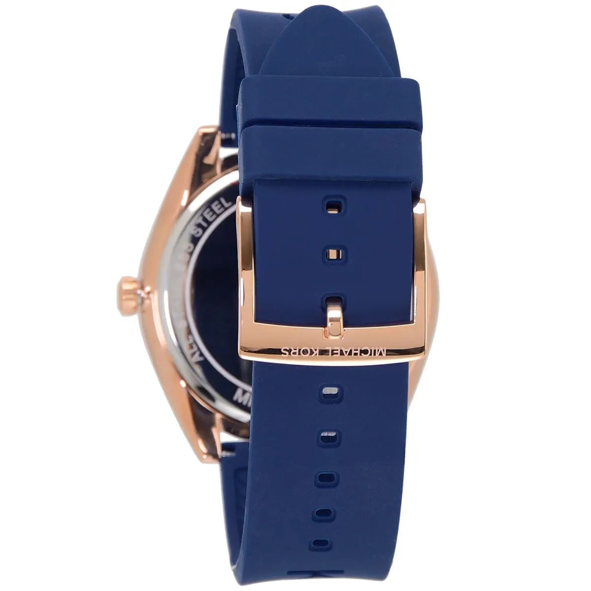 Michael Kors Janelle MK7140 42mm Women's Quartz Watch – Rose Gold with Rose Gold Silicone Strap