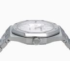 Audemars Piguet Royal Oak 41mm Men's Automatic Watch – White with Silver Stainless Steel Bracelet
