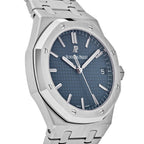 Audemars Piguet Royal Oak 41mm Men's Automatic Watch – Navy with Silver Stainless Steel Bracelet