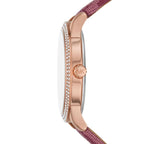 Michael Kors Camille MK2967 33mm Women's Chronograph Watch – Pavé Rose Gold with Rose Gold Stainless Steel Bracelet