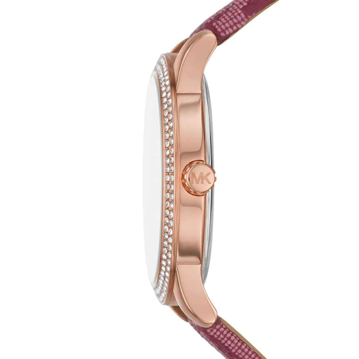 Michael Kors Camille MK2967 33mm Women's Chronograph Watch – Pavé Rose Gold with Rose Gold Stainless Steel Bracelet