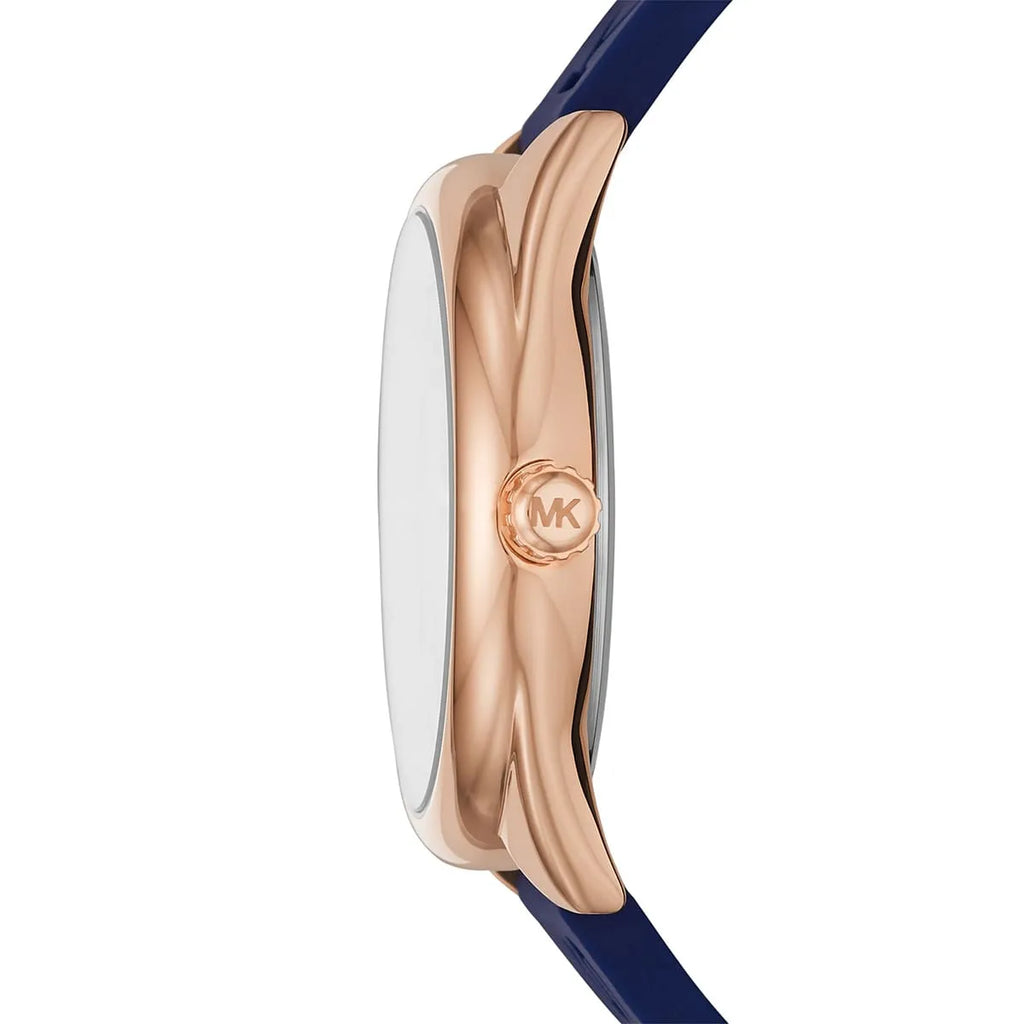 Michael Kors Janelle MK7140 42mm Women's Quartz Watch – Rose Gold with Rose Gold Silicone Strap
