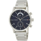 Tommy Hilfiger Kane 1710401 44mm Men's Multi-Function Watch – Blue & Silver Stainless Steel Bracelet