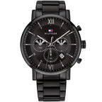 Tommy Hilfiger Evan 1710410 44mm Men's Multi-Function Watch – Black & Black Stainless Steel Bracelet