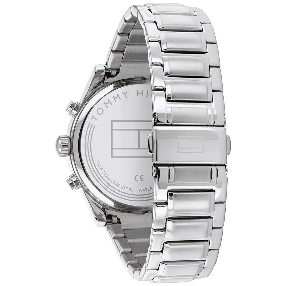 Tommy Hilfiger Daniel 1710419 46mm Men's Multi-Function Watch – Black & Silver Stainless Steel Bracelet