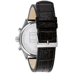 Tommy Hilfiger Sawyer 1710424 44mm Men's Multi-Function Watch – Black & Black Genuine Leather Strap