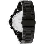 Tommy Hilfiger Henry 1710478 44mm Men's Quartz Watch – Black Skeleton & Black Stainless Steel Bracelet