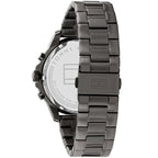 Tommy Hilfiger Henry 1710479 44mm Men's Quartz Watch – Gunmetal Skeleton & Gunmetal Stainless Steel Bracelet