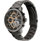 Tommy Hilfiger Henry 1710479 44mm Men's Quartz Watch – Gunmetal Skeleton & Gunmetal Stainless Steel Bracelet